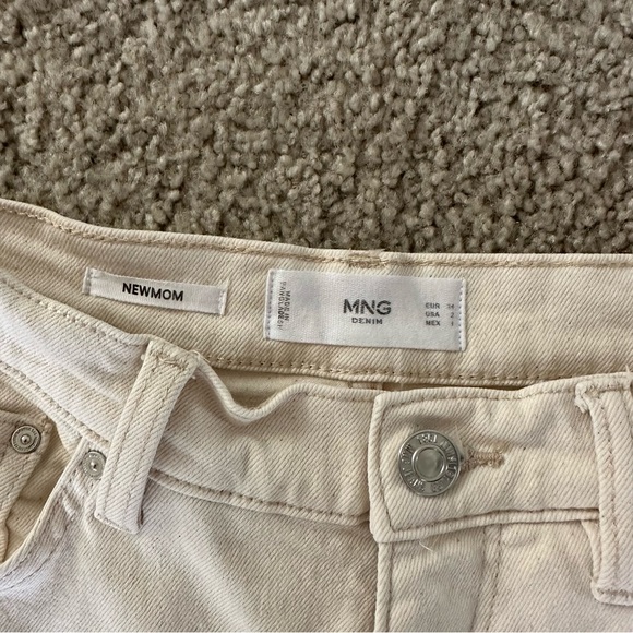 MANGO Mom Jeans in Ecru - Picture 4 of 5
